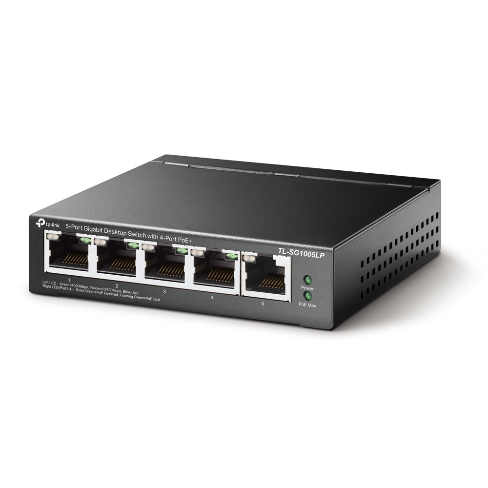 TP-Link TL-SG1005LP network switch Unmanaged Gigabit Ethernet (10/100/1000) Power over Ethernet (PoE) Black - Image 3