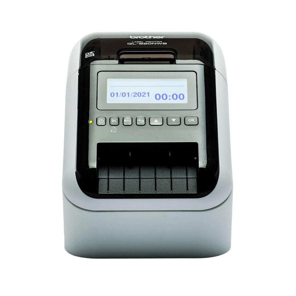 Brother QL-820NWBVMXX1 label printer Direct thermal Colour 300 x 600 DPI 176 mm/sec Wired & Wireless Ethernet LAN DK Wi-Fi Blue