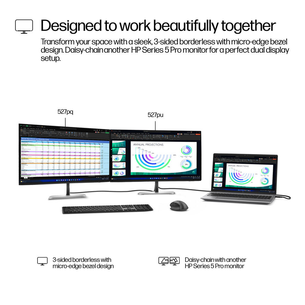 HP Series 5 Pro 27 inch QHD USB-C Monitor - 527pu - Image 12