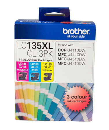 Brother LC135XLCL3PK ink cartridge 3 pc(s) Original Cyan, Magenta, Yellow - Image 2