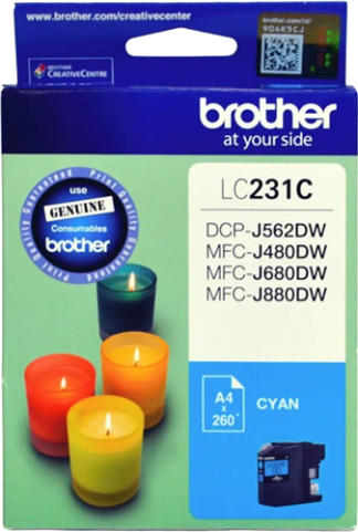Brother LC231C ink cartridge 1 pc(s) Original Cyan