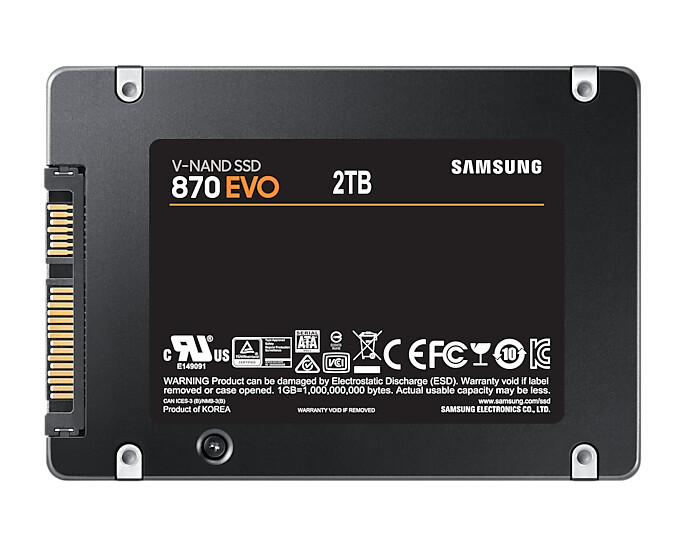 Samsung 870 EVO 2 TB 2.5" Serial ATA III V-NAND MLC - Image 3