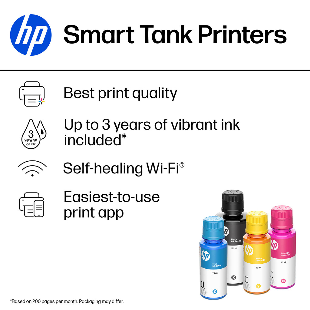 HP Smart Tank 7005 Wireless All-in-One Color Printer, Two-sided printing; Copier, Scanner - Image 16